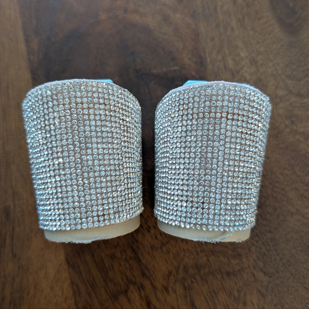 Pashion 3" Sand Rhinestone block heel kit